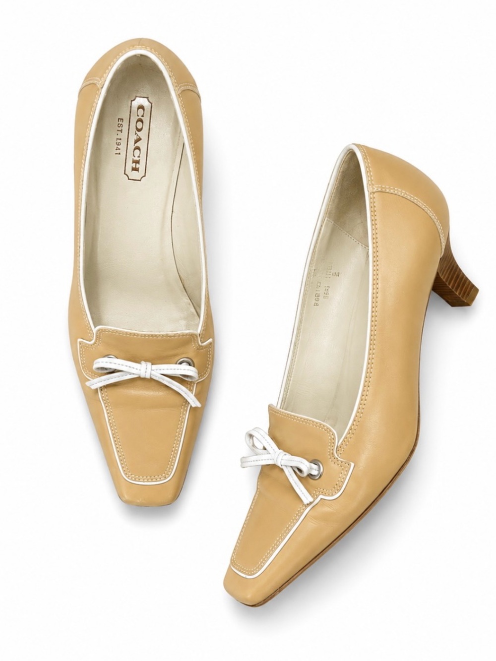 Authentic Coach kitten heels